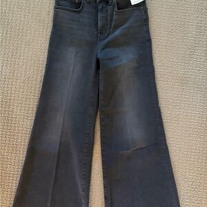 Madewell flare wide leg cropped jeans